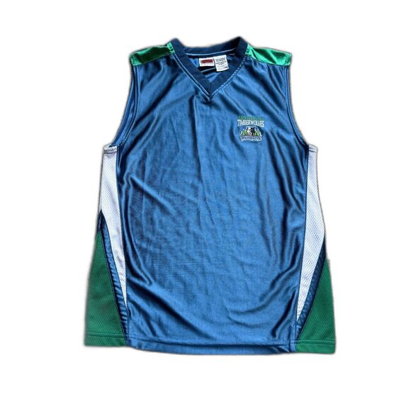 VINTAGE IRON KNIGHT ATHLETICS MINNESOTA TIMBERWOLVES BASKETBALL JERSEY MEIDUM - Picture 1 of 6